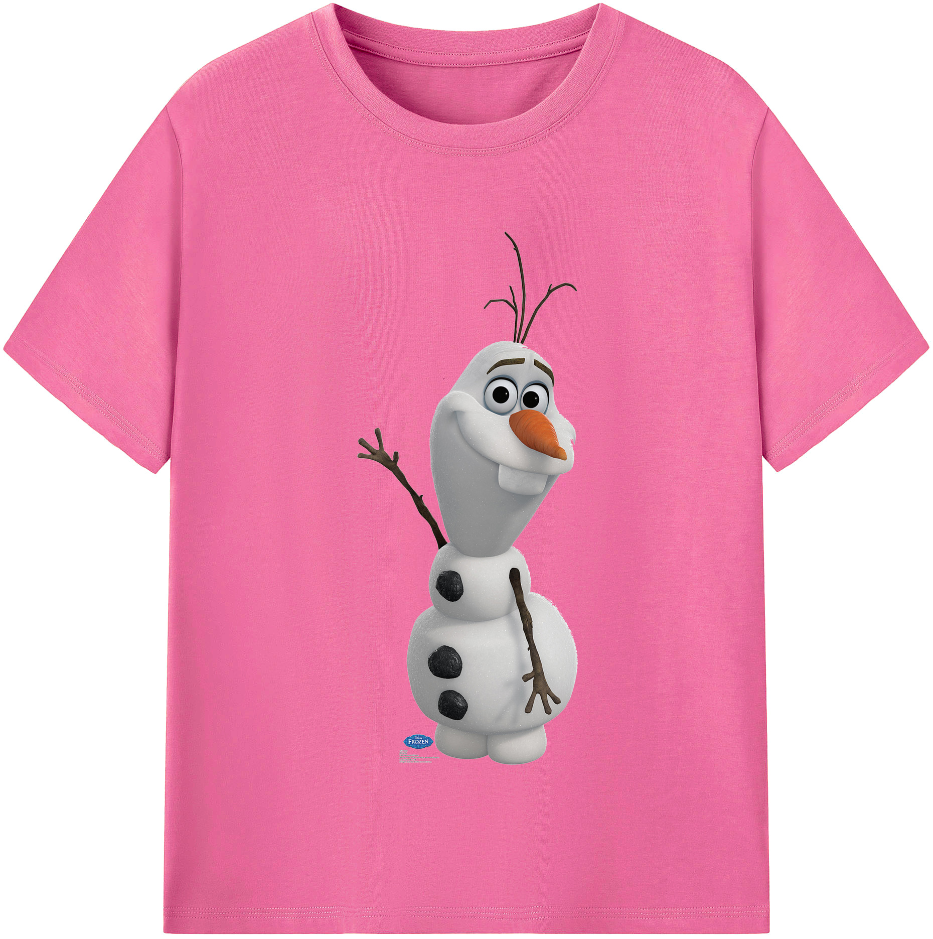 （画像用） アナと雪の女王 アンナ エルサ Frozen Anna Elsa レディースカジュアルプリントTシャツ（綿100％）